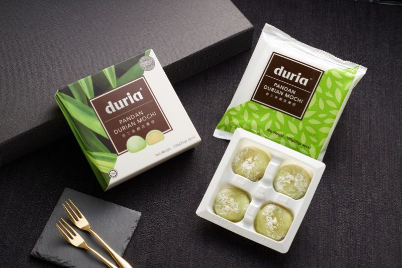 Pandan Durian Mochi Box Opened