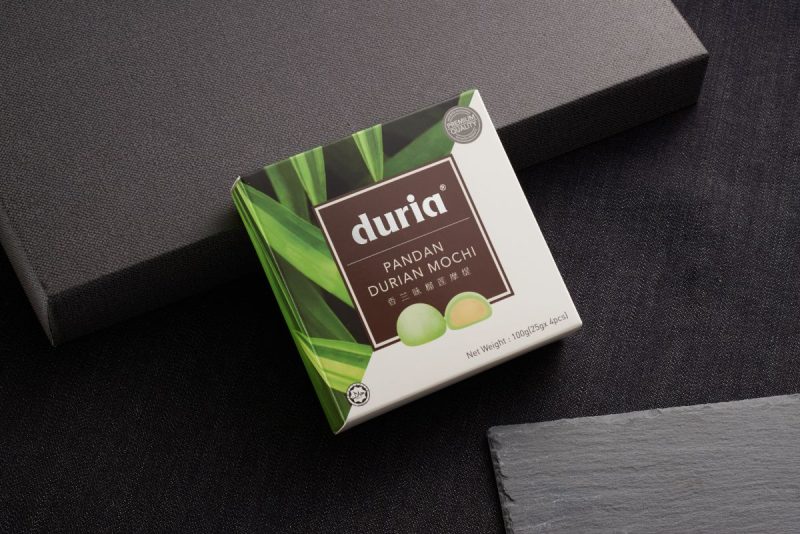 Pandan Durian Mochi Front Box