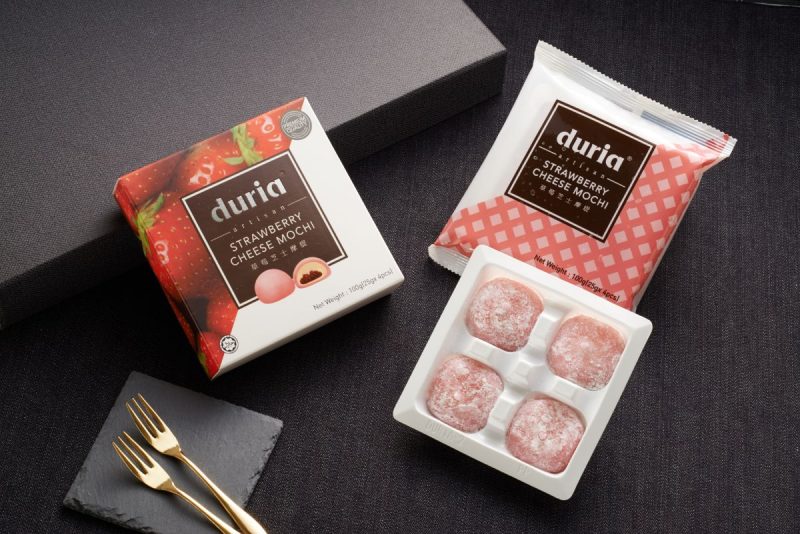 Strawberry Cheese Mochi Box Opened